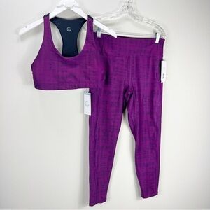 SET CALME Johnny Was Endurance High Waist Leggings & Endurance Sports Bra Medium